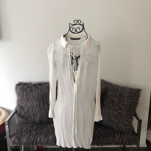 Zara white top